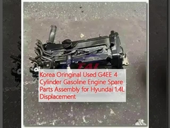 Coreia Oringinal Usado G4EE 4 cilindros Motor de gasolina Peças sobressalentes Assemblagem para Hyundai 1.4L cilindrada