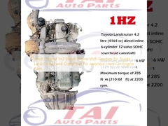 Motor Diesel Original Usado 1HZ Com Caixa de Engrenagens Para Toyota Land Cruiser e Coster Bus Para Peças de Motor de Carros Usados Japoneses