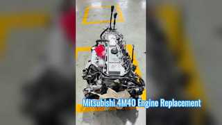 Conjunto de motor diesel usado de 4M40 4M40T para Mitsubishi Pajero