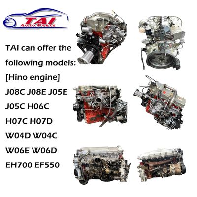 Bom preço Motor turbo japonês usado 5.9L cilindrada 6 cilindros motor diesel para caminhão Hino on-line
