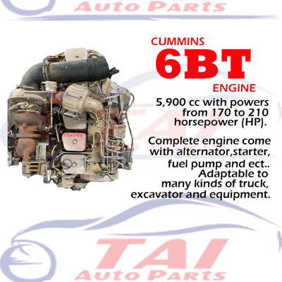 Good price Diesel 6BT partes do motor japonês Cummins Long Block para caminhão gerador de ônibus on-line