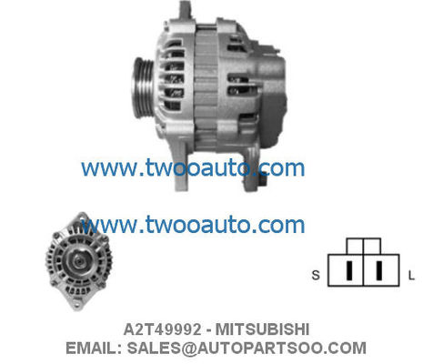 Bom preço A2T49992 MD102084 Alternador de gerador de carro Mitsubishi Alternador 12V 75A Alternadores on-line