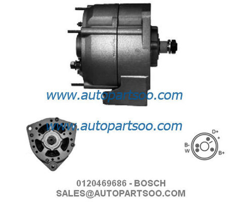 Bom preço 0120469686 0120469982 - Alternador BOSCH 24V 55A Alternador on-line