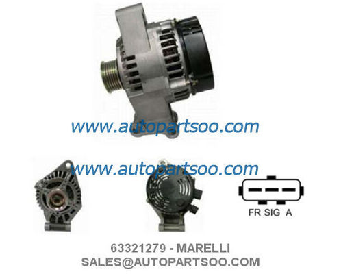 Bom preço 63321279 63321679 - Alternador MARELLI 12V 80A Alternadores on-line