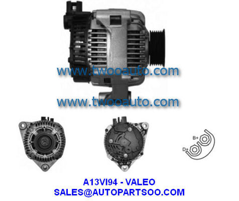 Bom preço 7700862613 A13VI274 A13VI94 A13VI261 - VALEO Alternador 12V 95A Alternadores on-line