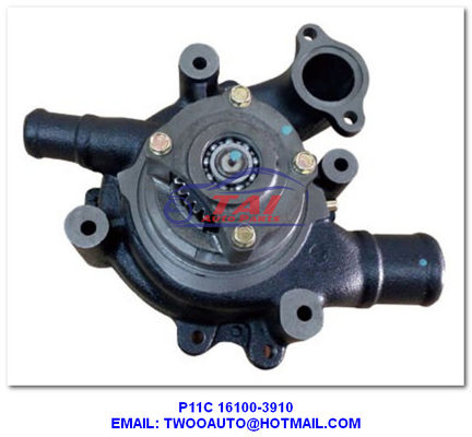 Bom preço Peças de refrigeração de caminhão bomba de direção de carro, bomba de água P11C para HINO ônibus OEM 16100-3910 on-line