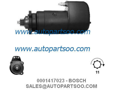 Bom preço 0001411010 0001417023 - Motor de arranque 24V 6.6KW 11T BOSCH MOTORES DE ARRANQUE on-line