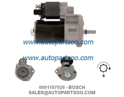 Bom preço 0001107026 0001107103 - Motor de partida BOSCH 12V 1.1KW 9T MOTORES DE ARRANQUE on-line