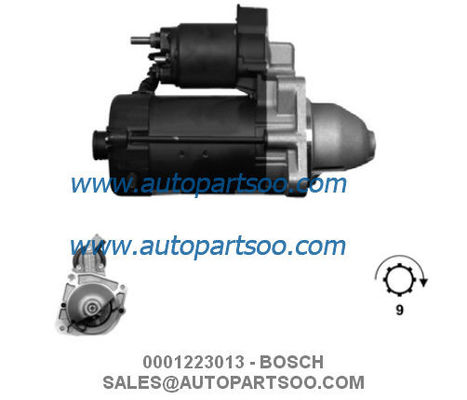Bom preço 0001223013 0986018960 - Motor de arranque 12V 2.3KW 9T BOSCH MOTORES DE ARRANQUE on-line