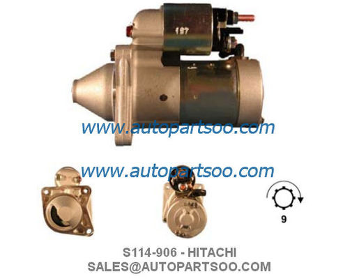 Bom preço S114-905 S114-906 - Motor de partida HITACHI 12V 1KW 9T MOTORES DE ARRANQUE on-line
