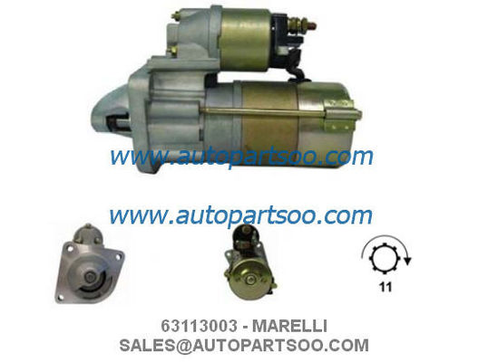 Bom preço 63113003 0001108204 - Motor de partida MARELLI 12V 1.8KW 9,10T MOTORES DE ARRANQUE on-line