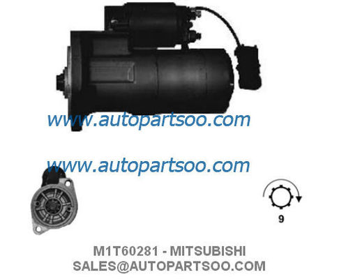 Bom preço M1T60281 M1T60285 - Motor de partida MITSUBISHI 12V 1.2KW 9T MOTORES DE ARRANQUE on-line