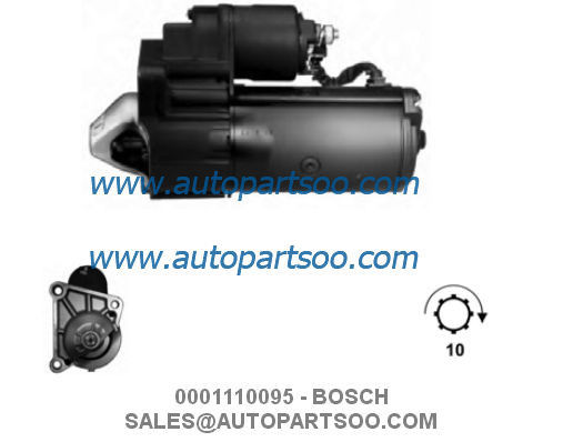 Bom preço 0001110089 0001110095 - Motor de partida BOSCH 12V 1.7KW 10,11T MOTORES DE ARRANQUE on-line