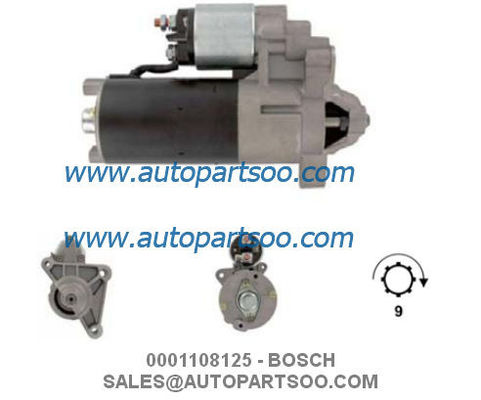 Bom preço 0001108125 0001108162 - Motor de partida 12V 1.4KW 9T BOSCH MOTORES DE ARRANQUE on-line