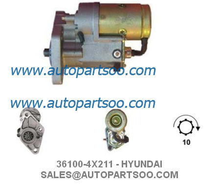 Bom preço 36100-4X210 36100-4X211 - Motor de arranque HYUNDAI 12V 2.2KW 10T MOTORES DE ARRANQUE on-line